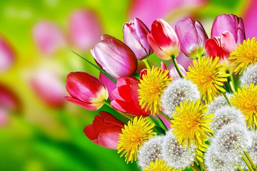 Different Colored Flowers